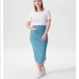 Universal Standard Ana Ribbed Sweater Skirt with Pockets